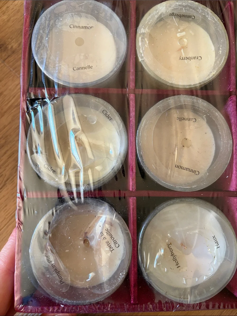 Pier 1 Discontinued HOLIDAY SCENTS VOTIVE CANDLES GLASS HOLDERS